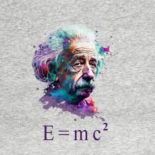 Albert Einstein E=mc2 design, T-Shirt